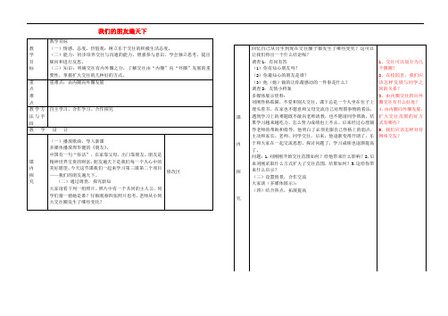 八年级政治上册 第3课 我们的朋友遍天下教案 鲁教版