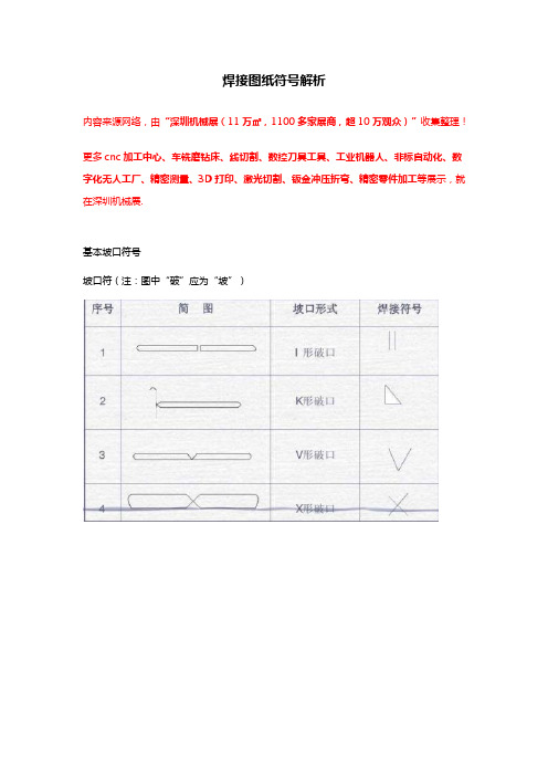 焊接图纸符号解析【大全】