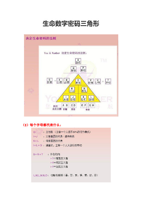 生命密码三角形