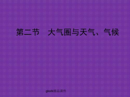 《大气圈与天气、气候》课件2(鲁教版必修1)
