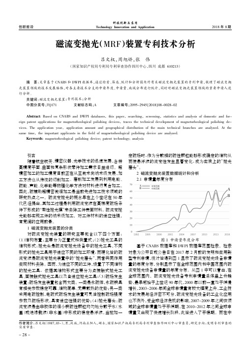 磁流变抛光(MRF)装置专利技术分析