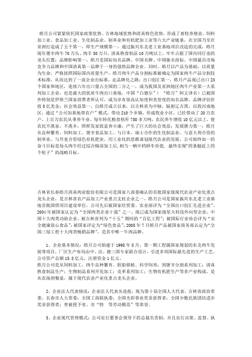 皓月牛肉