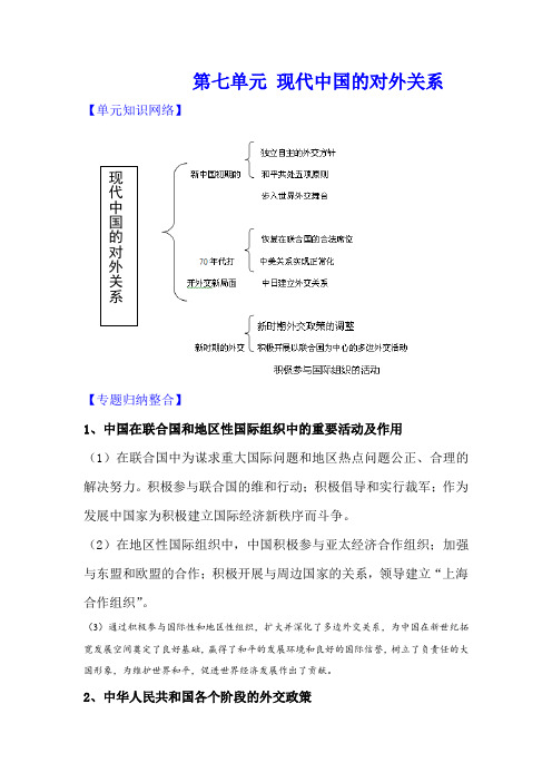 2013届高考历史基础知识梳理复习教案17