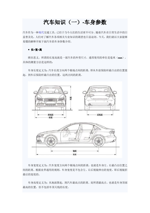 实用汽车知识汇总(附各类汽车透视结构图)