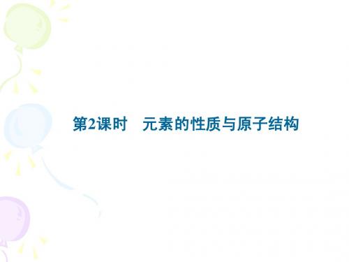1.1.2 元素的性质与原子结构 课件(人教版必修2)