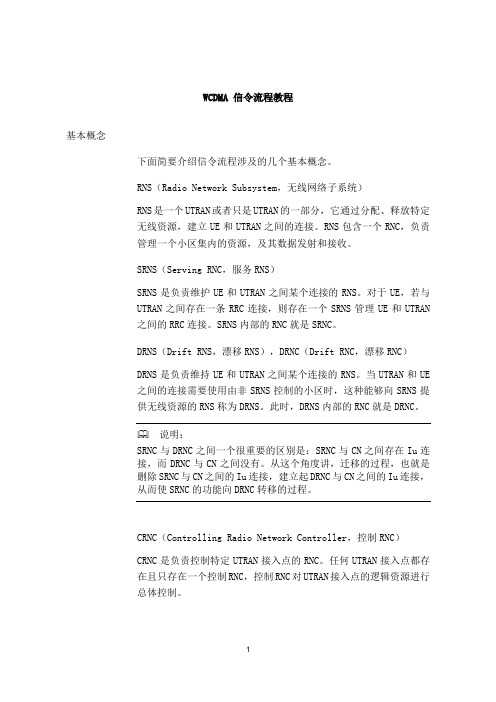 WCDMA 信令流程教程.1