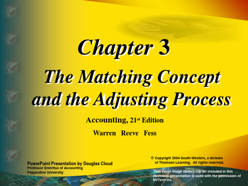 ch03 The Matching Concept and the Adjusting Process 财务会计英文版课件