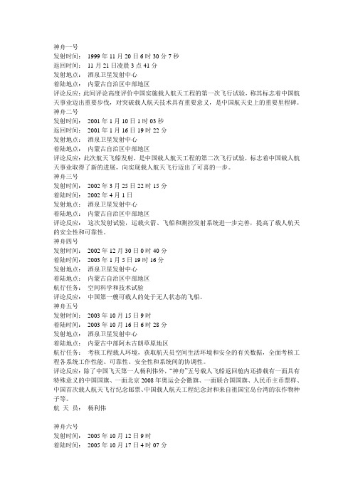 神舟一号