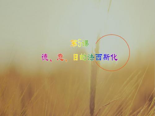 初中历史课件-九年级历史德意日的法西斯化 最新