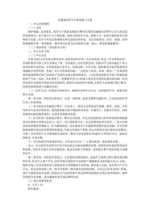 县健康会所中心机构建立方案_2