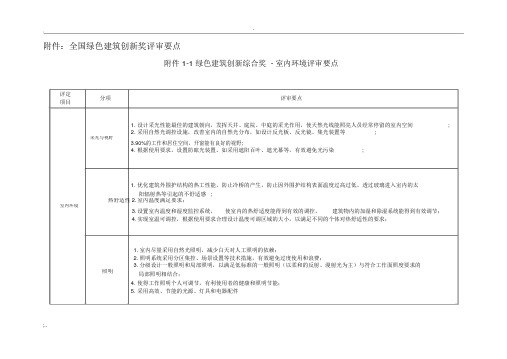 绿色建筑评审要点