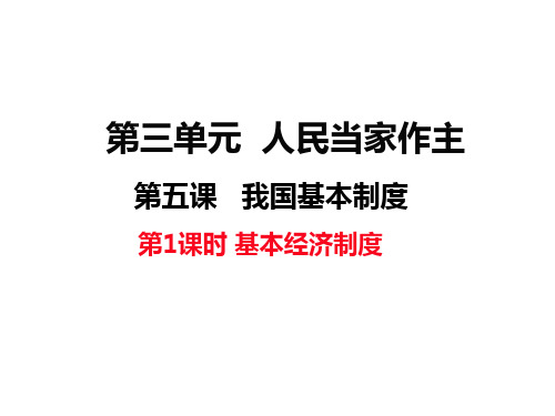 部编版八年级下册道德与法治第五课教学课件