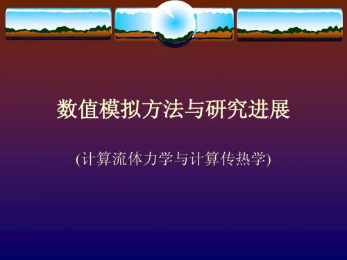 数值模拟方法与研究进展