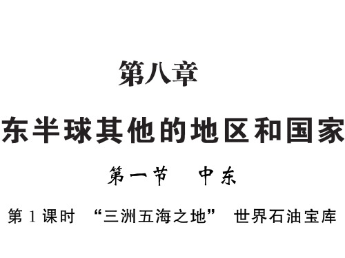 人教版(新教材)初中地理《中东》精品课件-PPT