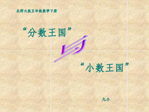 分数王国与小数王国PPT