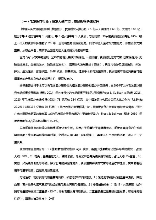 脱发行业调研报告