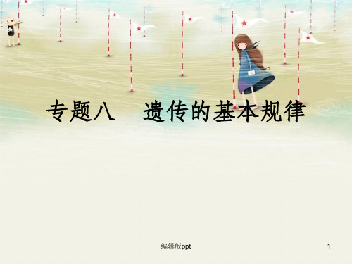 人教版高中生物《遗传的基本规律》精品