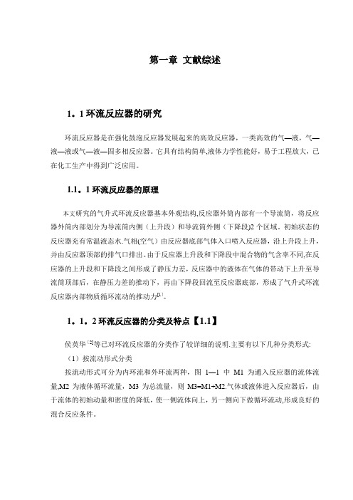 毕业论文(环己烷氧化在环流反应器中气液混合的研究)【范本模板】