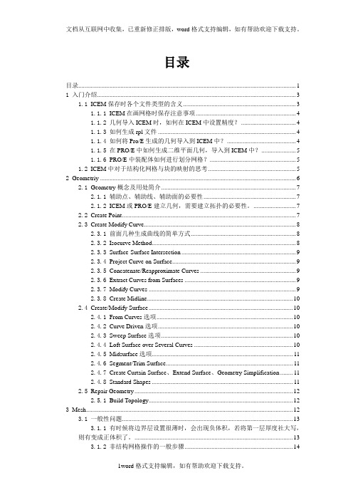 ICEM笔记