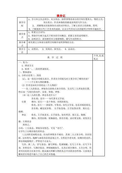 【最新精选】苏教初中语文八下《13短文两篇核舟记》word教案 (5)