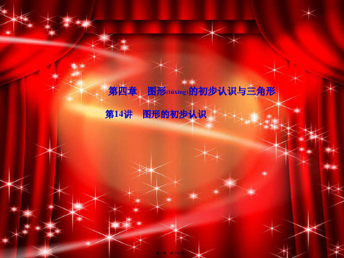中考数学复习 第4章 图形的初步认识与三角形 第14讲 图形的初步认识课件
