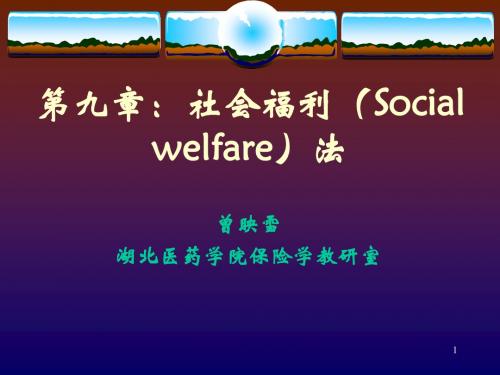 第十章：社会福利法