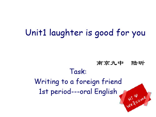 高二英语Laughter-is-good-for-you课件1