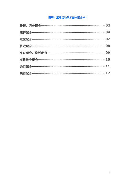图解：篮球运动战术基本配合