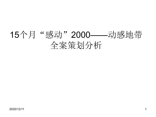 动感地带全案策划分析PPT教学课件
