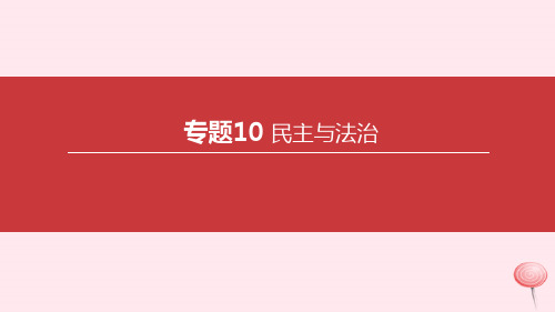 内蒙古2020届中考道德与法治一轮复习专题10民主与法治突破 