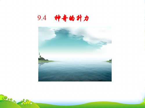 新沪粤版物理八年级下册9.4神奇的升力课件