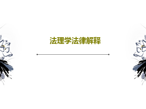 法理学法律解释PPT28页