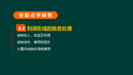 零起点学做账 8.2  利润形成的账务处理(核)