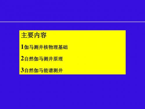 4自然伽马测井