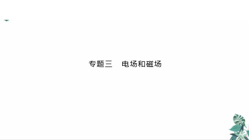 [优选]高考物理二轮复习电场与磁场(PPT版)共