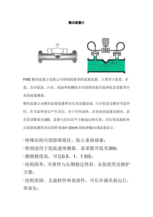 楔式流量计