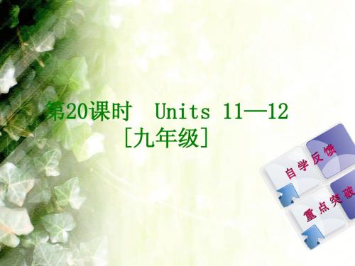 2015届人教版九年级英语复习课件：Units 11—12 [九年级](25页)