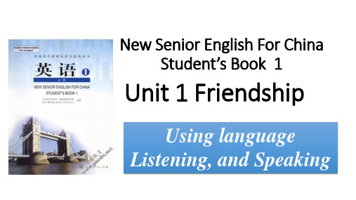 人教高中英语必修1Unit1Using language(26张)
