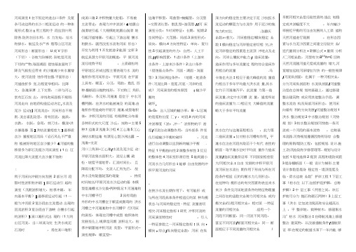 河床演变与整治要点