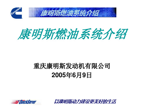 康明斯燃油系统介绍1