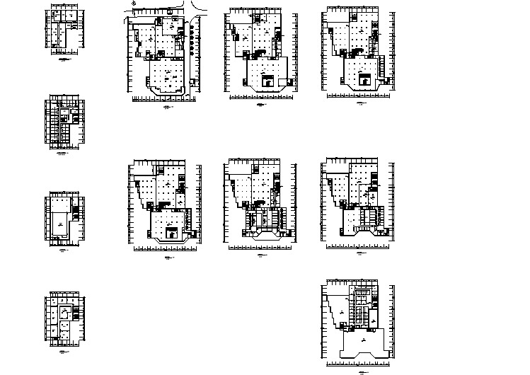 某商场建筑cad全套图纸（共11张）