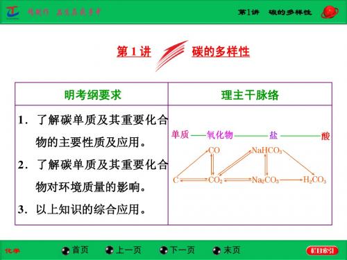 第1讲  碳的多样性