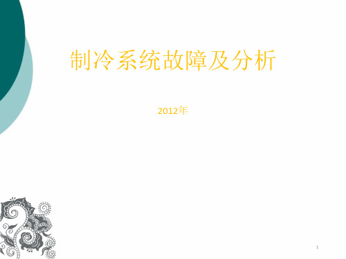 制冷系统故障及分析PPT课件