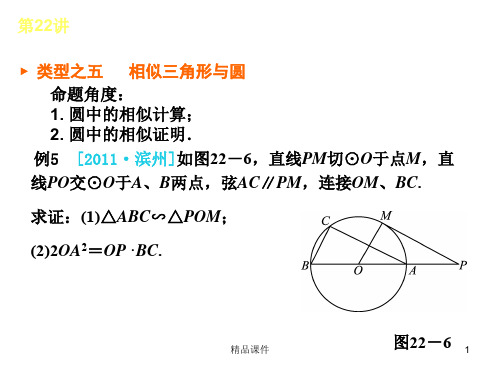 【精品教学课件】2020(新增5页)教版中考数学复习解题指导：第22讲 相似三角形及其应用_21-2