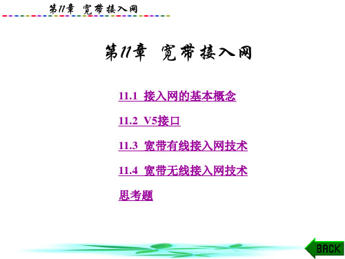 现代通信网技术 接入网.