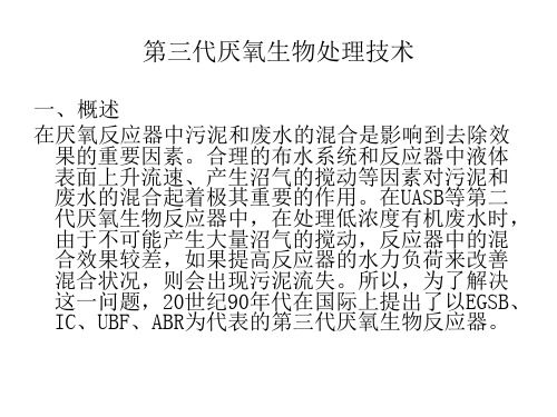第九章 第三代厌氧生物处理技术 2课时0812