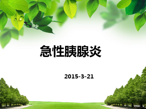 急性胰腺炎的治疗( ()ppt课件