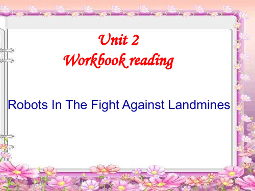 人教版选修7第二单元workbook reading