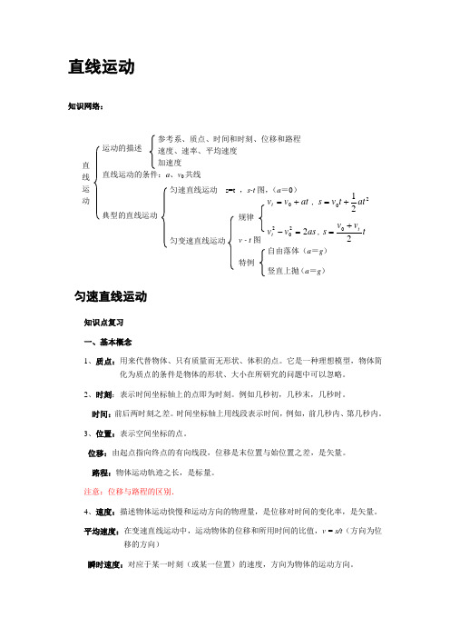 直线运动