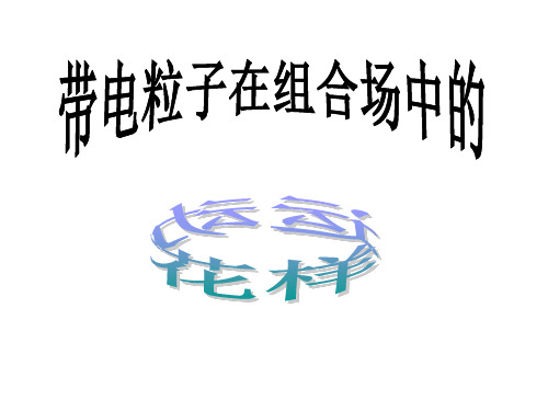 带电粒子在组合场中的花样运动